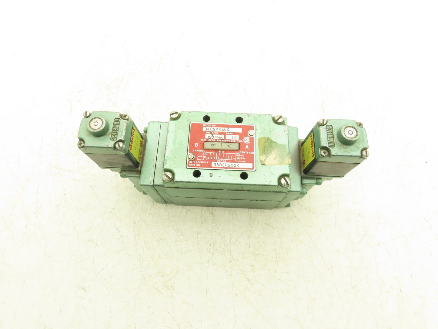 Numatics 34DSP53AK Solenoid Pneumatic Valve 120v 0.16A 150 psig