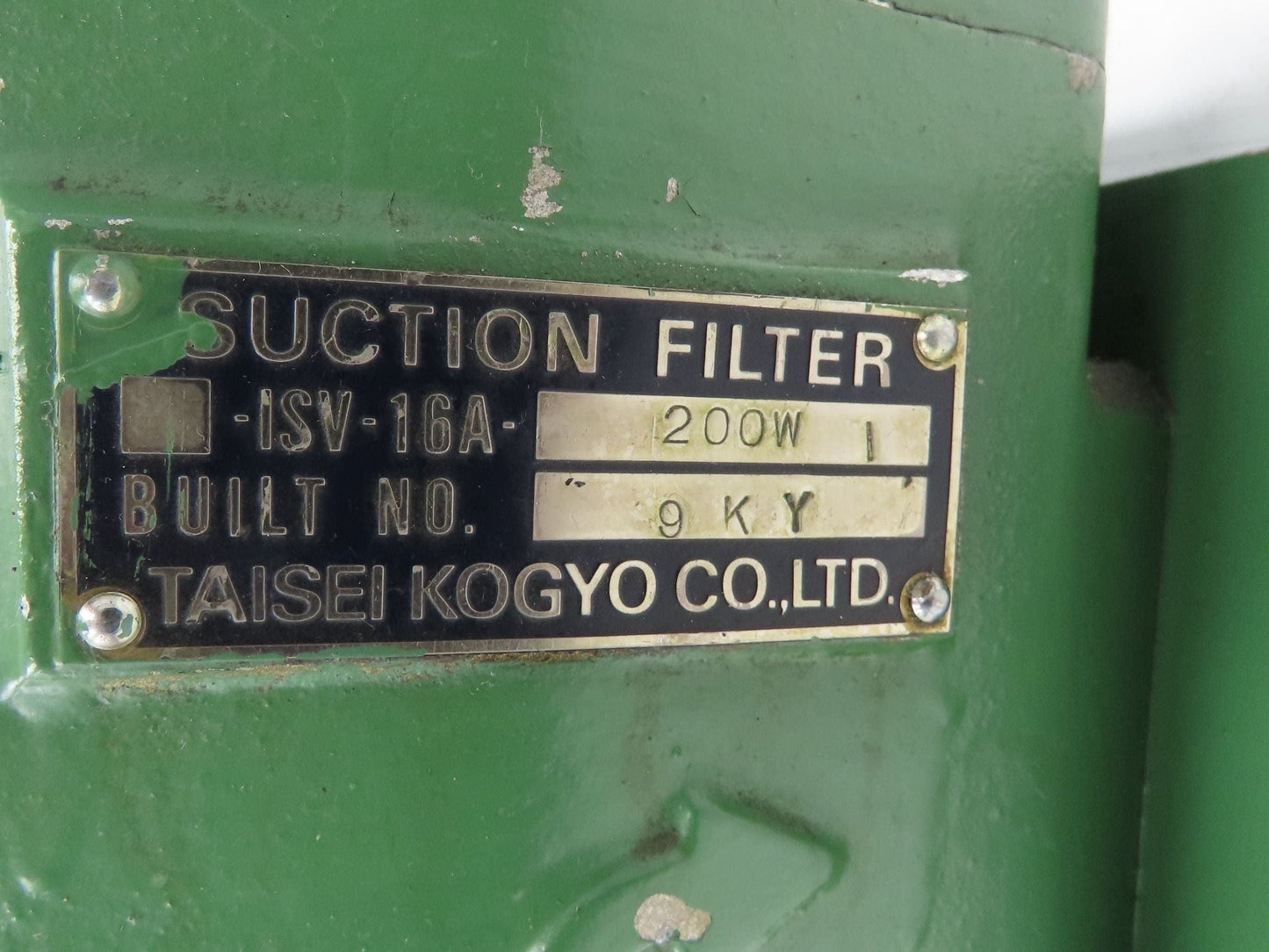 Taisei Kogyo ISV-16A-200W Hydraulic Pump Suction Filter Tokimec SQP3