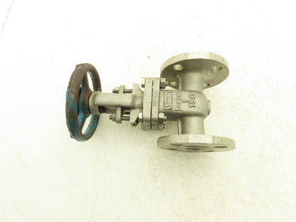 Sharpe 35116 1" Gate Valve ANSI Class 150 275psi @ 100° F CF8M SS Rising Stem