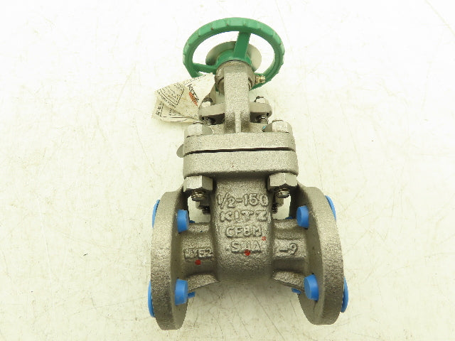 Kitz 150UMAM 1/2" Gate Valve ANSI Class 150 170psig  500°F CF8M SS Rising Stem