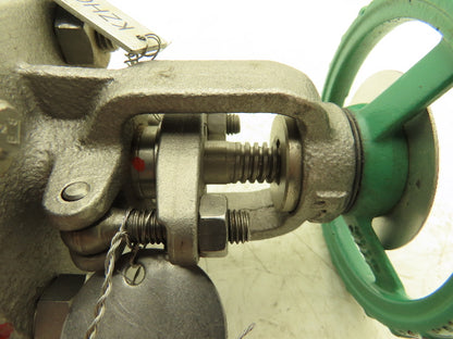 Kitz 150UMAM 1/2" Gate Valve ANSI Class 150 170psig  500°F CF8M SS Rising Stem