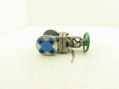 Kitz 150UMAM 1/2" Gate Valve ANSI Class 150 170psig  500°F CF8M SS Rising Stem