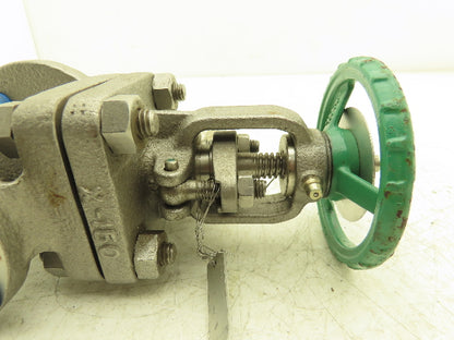 Kitz 150UMAM 1/2" Gate Valve ANSI Class 150 170psig  500°F CF8M SS Rising Stem