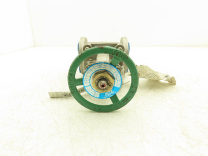 Kitz 150UMAM 1/2" Gate Valve ANSI Class 150 170psig  500°F CF8M SS Rising Stem