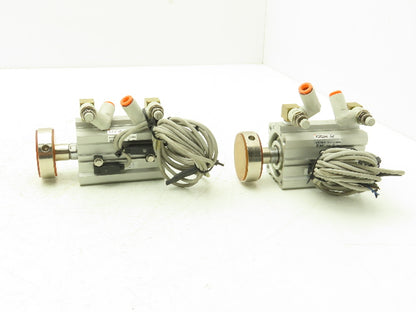 SMC NCDQ2A40-40D Pneumatic Cylinder 40MM Stroke 15MM Bore Double Action Lot of 2