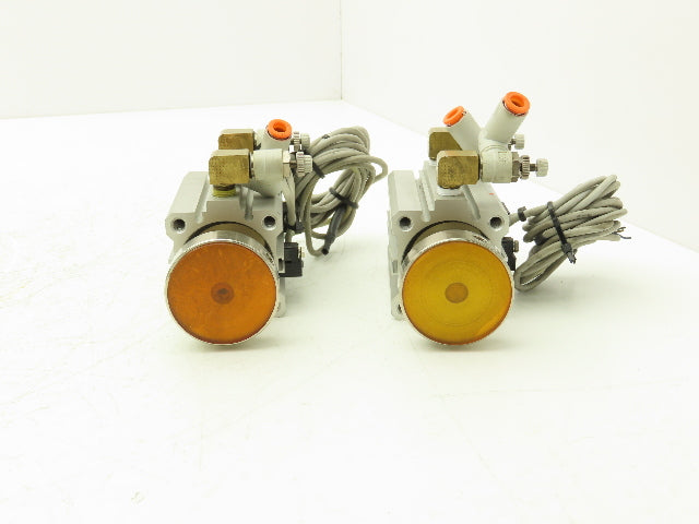 SMC NCDQ2A40-40D Pneumatic Cylinder 40MM Stroke 15MM Bore Double Action Lot of 2