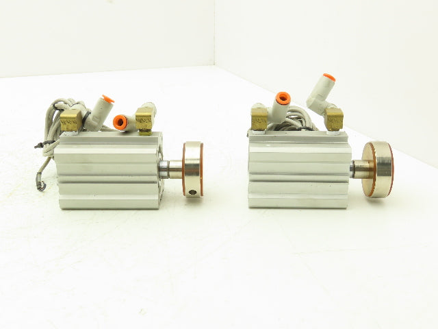 SMC NCDQ2A40-40D Pneumatic Cylinder 40MM Stroke 15MM Bore Double Action Lot of 2