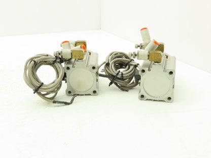 SMC NCDQ2A40-40D Pneumatic Cylinder 40MM Stroke 15MM Bore Double Action Lot of 2