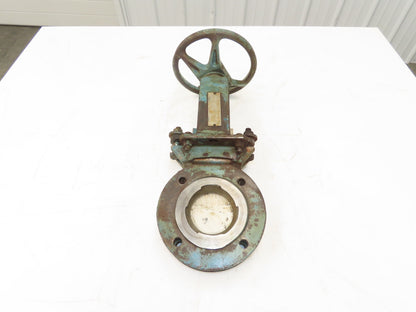 DeZurik 9130847 3" Knife Gate Valve 316 SS Rising Stem