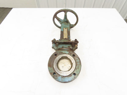 DeZurik 9130847 3" Knife Gate Valve 316 SS Rising Stem