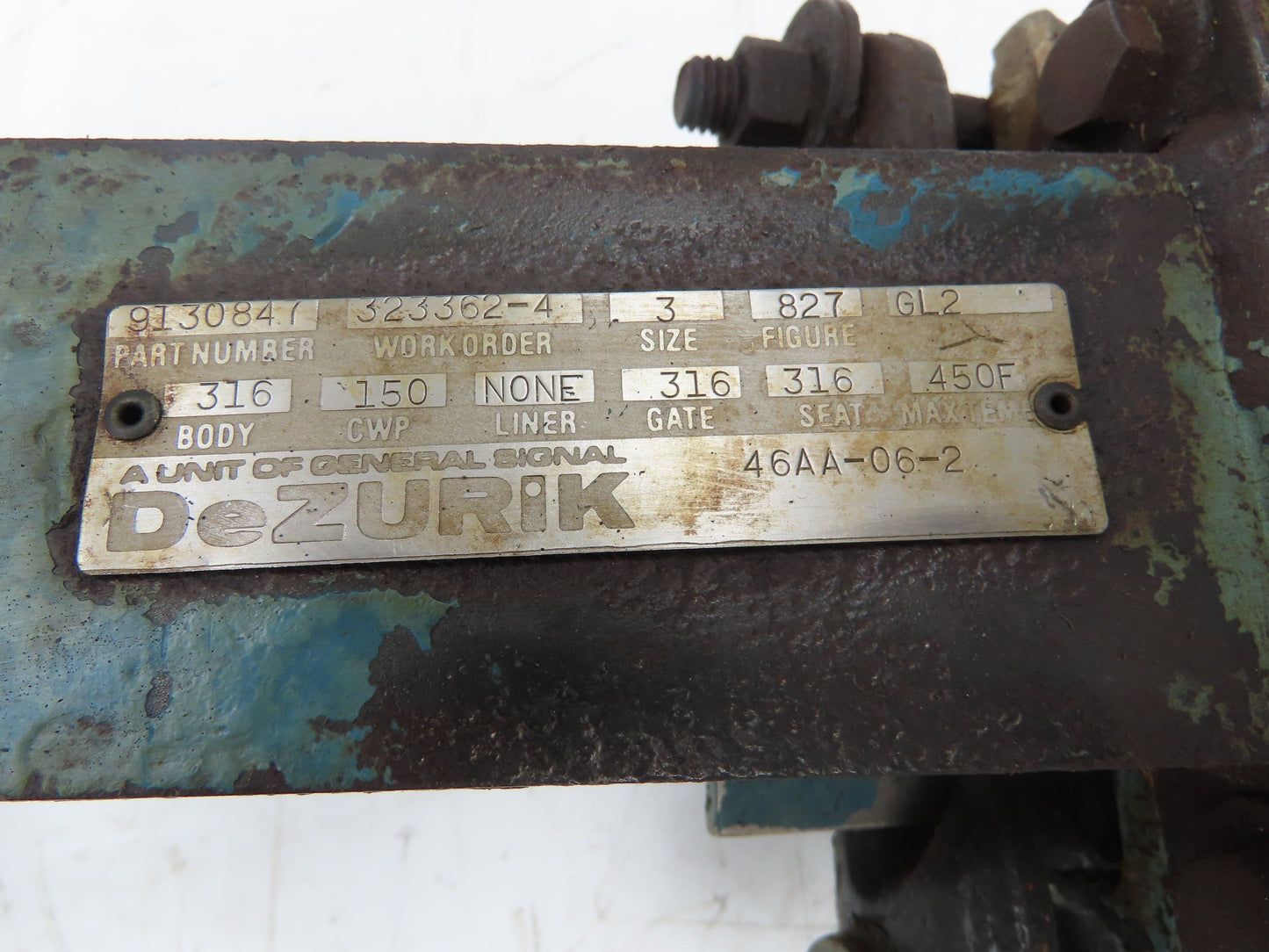 DeZurik 9130847 3" Knife Gate Valve 316 SS Rising Stem