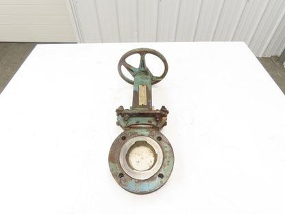 DeZurik 9130847 3" Knife Gate Valve 316 SS Rising Stem