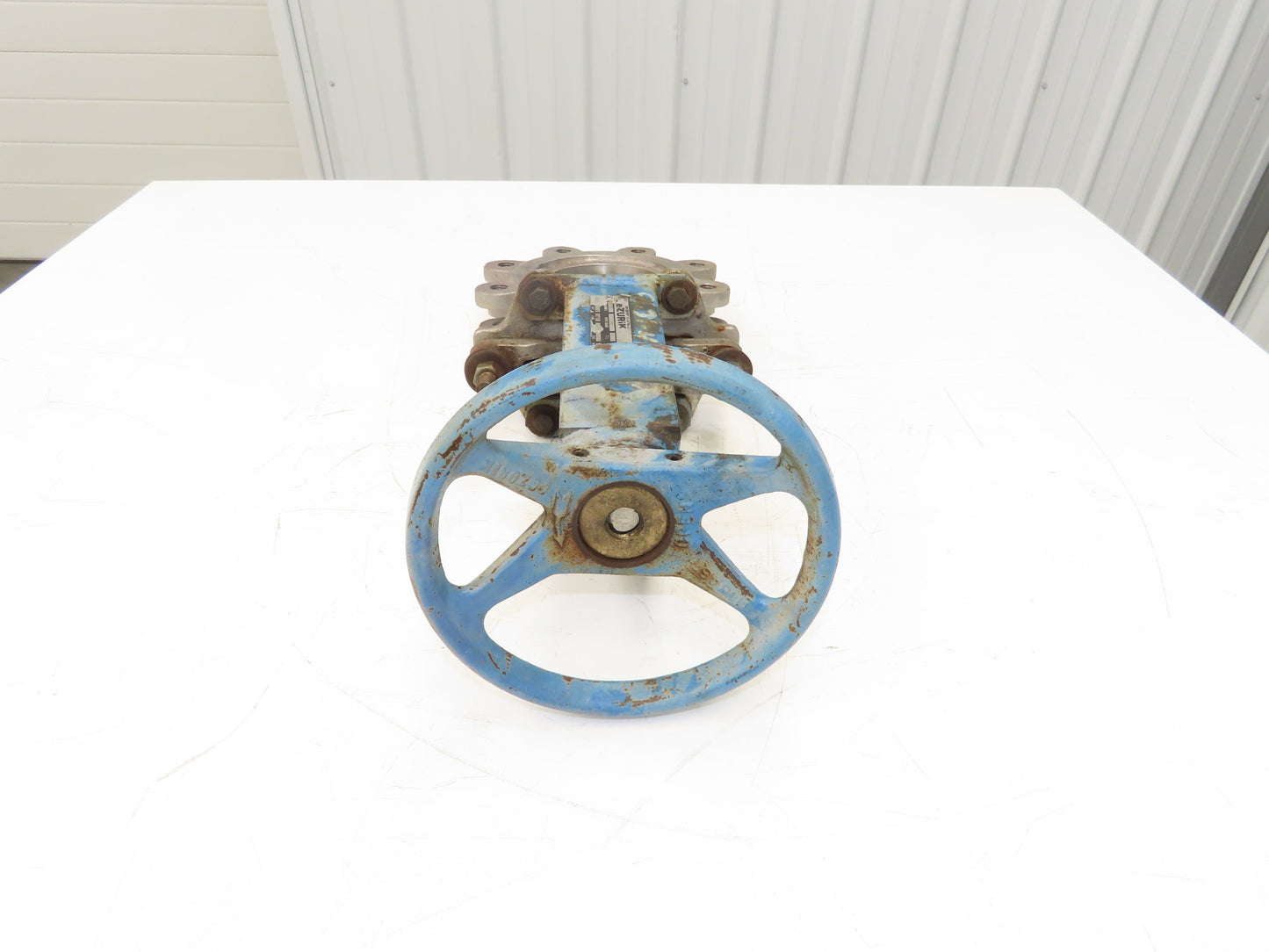 DeZurik 827 4" Stainless Lug Knife Gate Valve Rising Stem Metal Seat 316SS