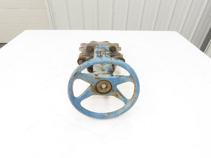 DeZurik 827 4" Stainless Lug Knife Gate Valve Rising Stem Metal Seat 316SS