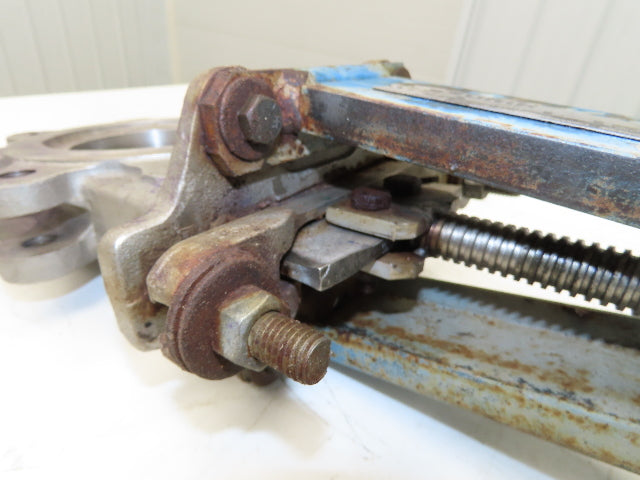 DeZurik 827 4" Stainless Lug Knife Gate Valve Rising Stem Metal Seat 316SS