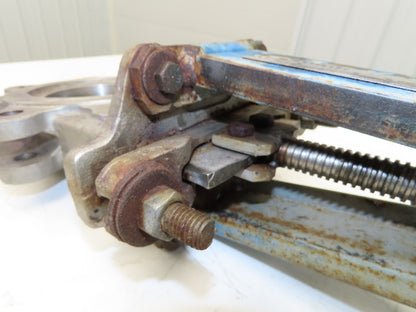 DeZurik 827 4" Stainless Lug Knife Gate Valve Rising Stem Metal Seat 316SS