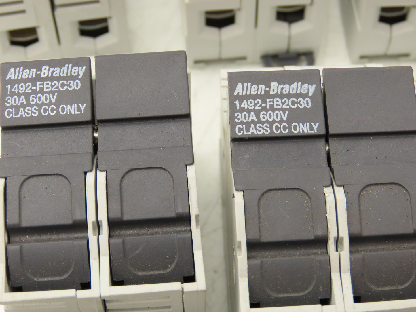 Allen Bradley 1492-FB2C30 Fuse Holder 30A 600VAC 2 Pole Class CC Ser B Lot of 10