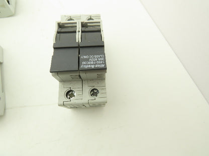 Allen Bradley 1492-FB2C30 Fuse Holder 30A 600VAC 2 Pole Class CC Ser B Lot of 10