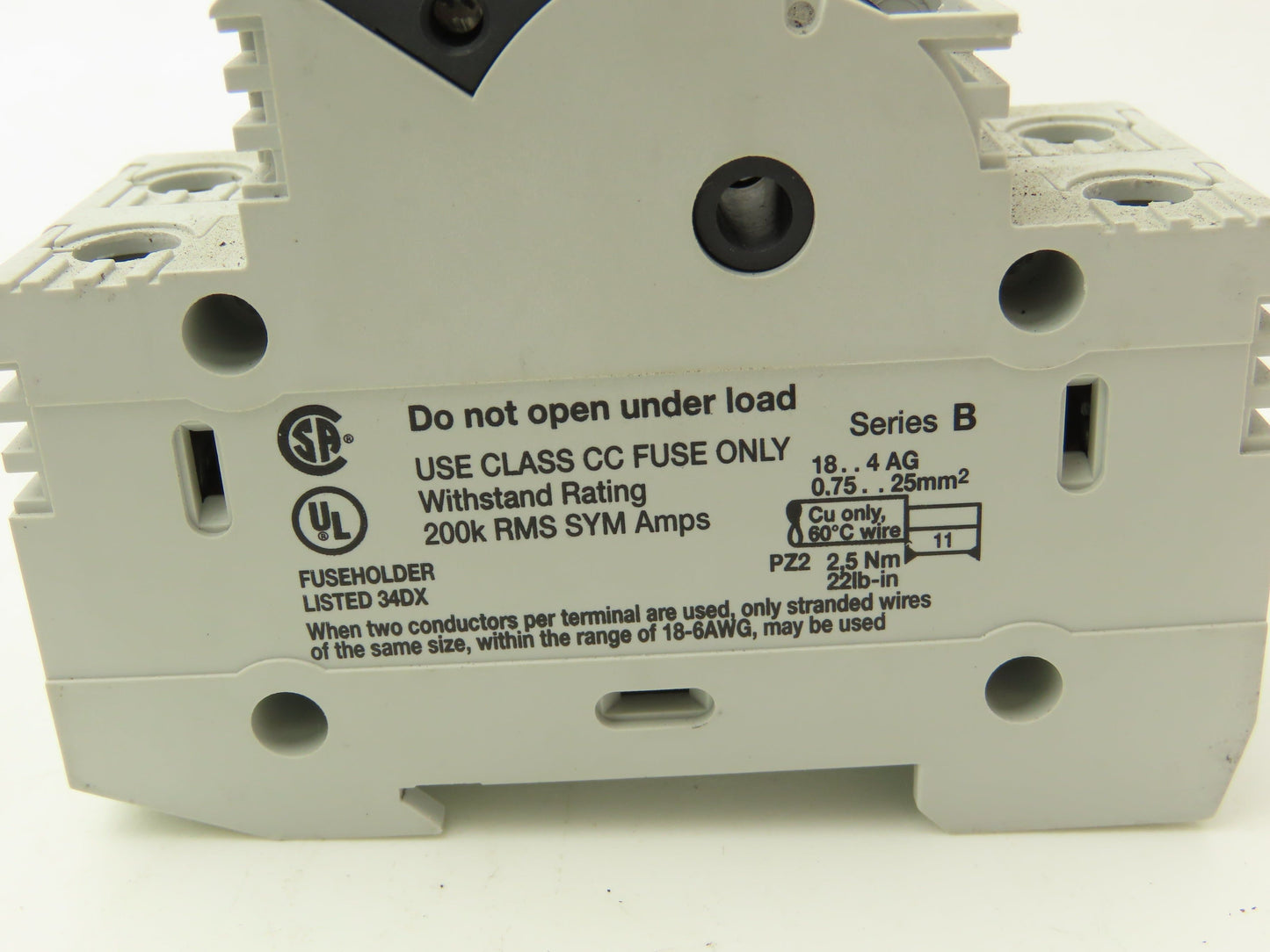 Allen Bradley 1492-FB2C30 Fuse Holder 30A 600VAC 2 Pole Class CC Ser B Lot of 10