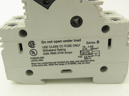 Allen Bradley 1492-FB2C30 Fuse Holder 30A 600VAC 2 Pole Class CC Ser B Lot of 10