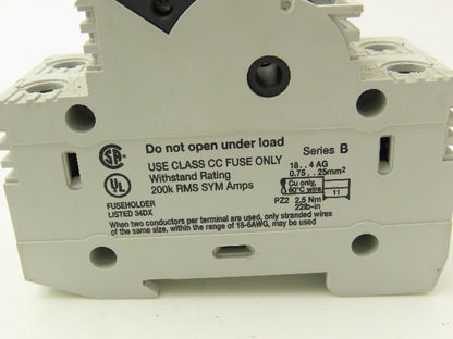 Allen Bradley 1492-FB2C30 Fuse Holder 30A 600VAC 2 Pole Class CC Ser B Lot of 10