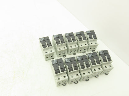 Allen Bradley 1492-FB2C30 Fuse Holder 30A 600VAC 2 Pole Class CC Ser B Lot of 10