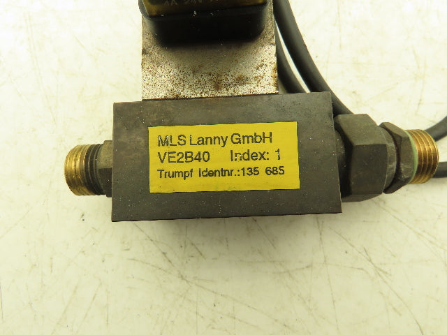 MLS Lanny GmbH VE2B40 Solenoid Valve Block 24V AC/DC Trumpf 135 685