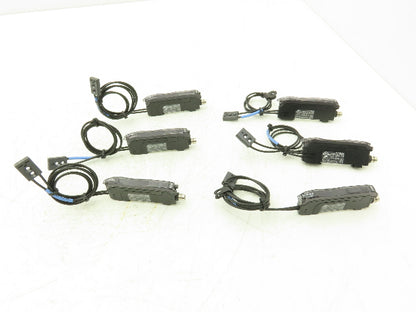 Keyence FS-N11CN Fiber Optic Sensor 24V Various Cable Lengths Included Lot of 6
