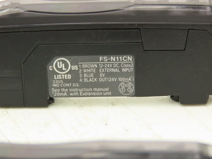 Keyence FS-N11CN Fiber Optic Sensor 24V Various Cable Lengths Included Lot of 6
