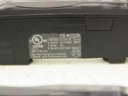 Keyence FS-N11CN Fiber Optic Sensor 24V Various Cable Lengths Included Lot of 6