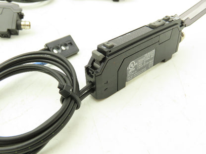 Keyence FS-N11CN Fiber Optic Sensor 24V Various Cable Lengths Included Lot of 5