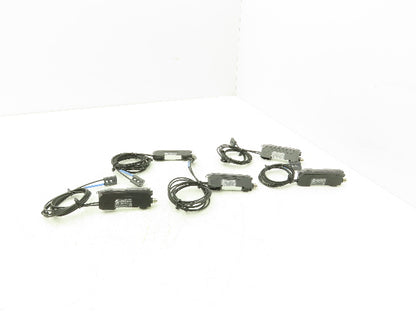 Keyence FS-N11CN Fiber Optic Sensor 24V Various Cable Lengths Included Lot of 5