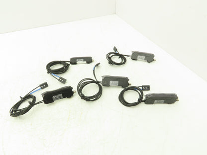 Keyence FS-N11CN Fiber Optic Sensor 24V Various Cable Lengths Included Lot of 5