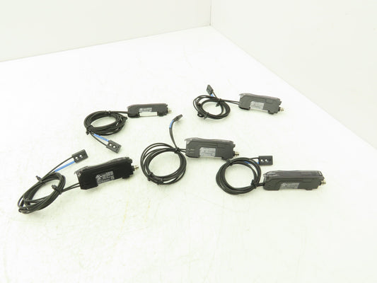 Keyence FS-N11CN Fiber Optic Sensor 24V Various Cable Lengths Included Lot of 5