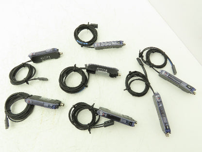 Keyence FS-V31C Fiber Optic Sensor 24V Various Cable Lengths Included Lot of 7