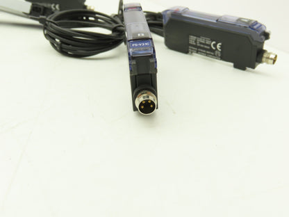 Keyence FS-V31C Fiber Optic Sensor 24V Various Cable Lengths Included Lot of 7