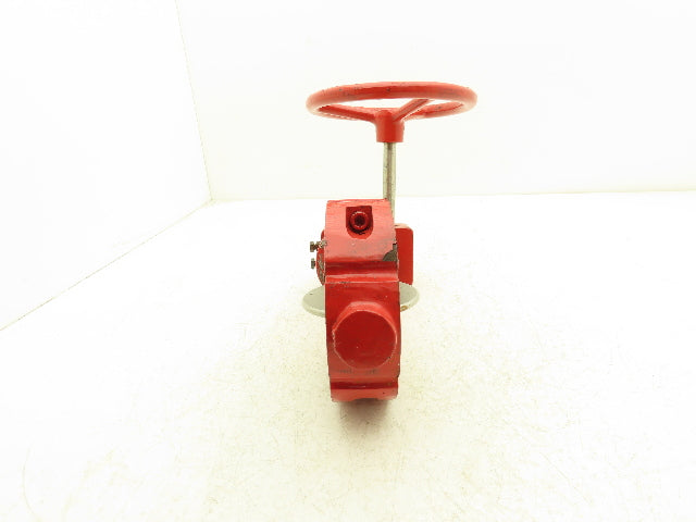 Ultraflo 7X03A 4" Butterfly Valve Cast Iron Body  316ss Disc Gear operator