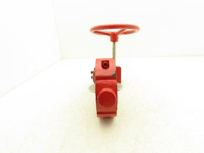Ultraflo 7X03A 4" Butterfly Valve Cast Iron Body  316ss Disc Gear operator