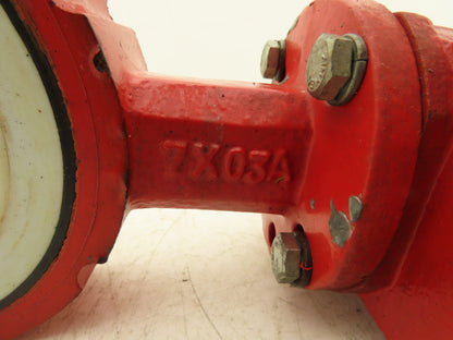 Ultraflo 7X03A 4" Butterfly Valve Cast Iron Body  316ss Disc Gear operator