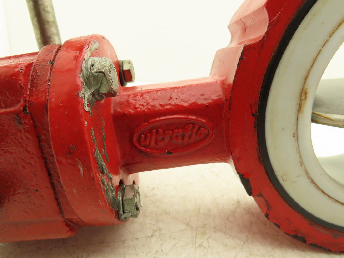 Ultraflo 7X03A 4" Butterfly Valve Cast Iron Body  316ss Disc Gear operator