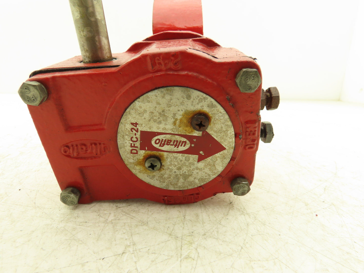 Ultraflo 7X03A 4" Butterfly Valve Cast Iron Body  316ss Disc Gear operator