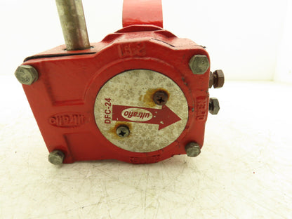 Ultraflo 7X03A 4" Butterfly Valve Cast Iron Body  316ss Disc Gear operator