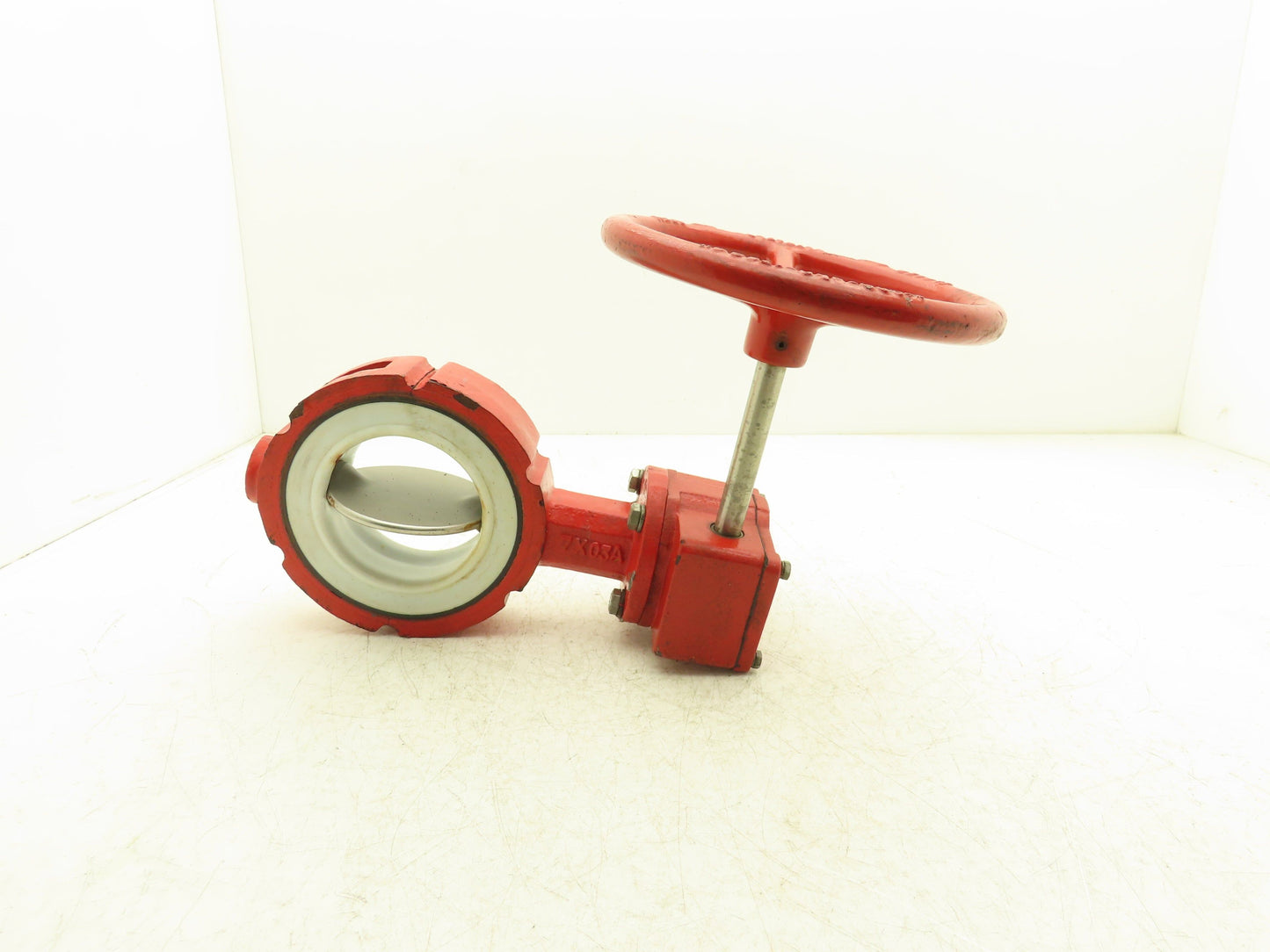 Ultraflo 7X03A 4" Butterfly Valve Cast Iron Body  316ss Disc Gear operator