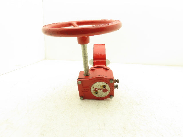 Ultraflo 7X03A 4" Butterfly Valve Cast Iron Body  316ss Disc Gear operator