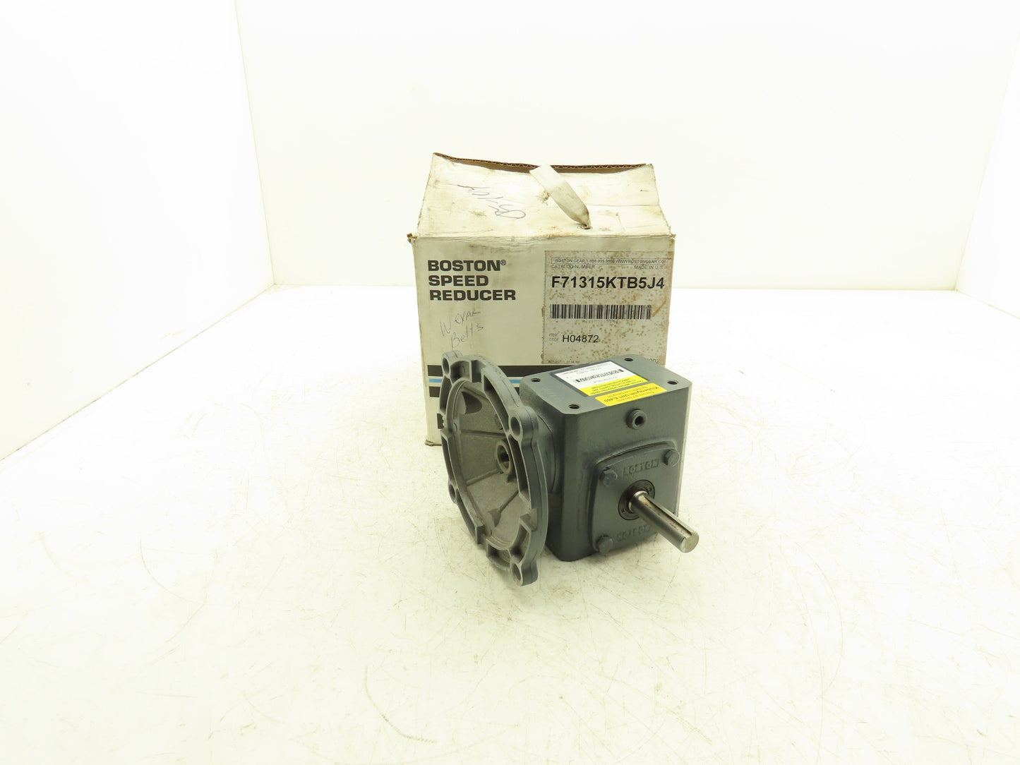 Boston Gear F71315KTB5J4 Worm Gearbox 15:1 Reducer .66Hp 116rpm 56C RH Output