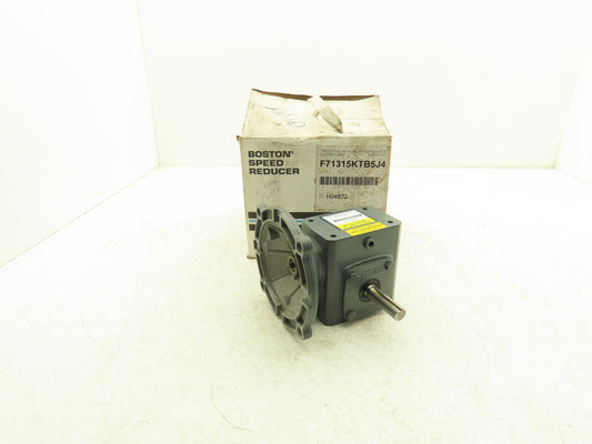 Boston Gear F71315KTB5J4 Worm Gearbox 15:1 Reducer .66Hp 116rpm 56C RH Output