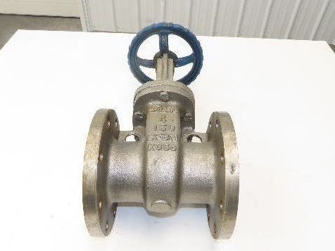 Sharpe 35116 4" Gate Valve ANSI Class 150 275psi @ 100° F CF8M SS Rising Stem