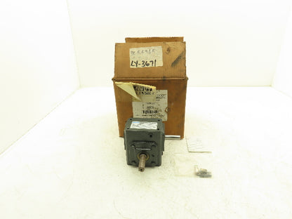 Morse Raider 133UL20 Worm Gearbox 20:1 Reducer .46Hp 87.5rpm 5/8" LH Output