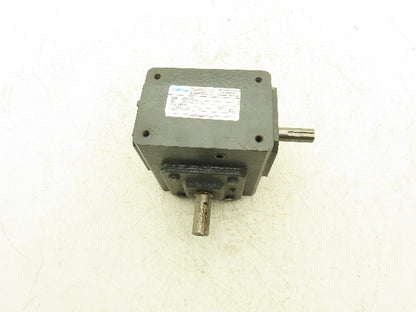 Morse Raider 154UL20 Worm Gearbox 20:1 Reducer .64Hp 87.5rpm 3/4" LH Output
