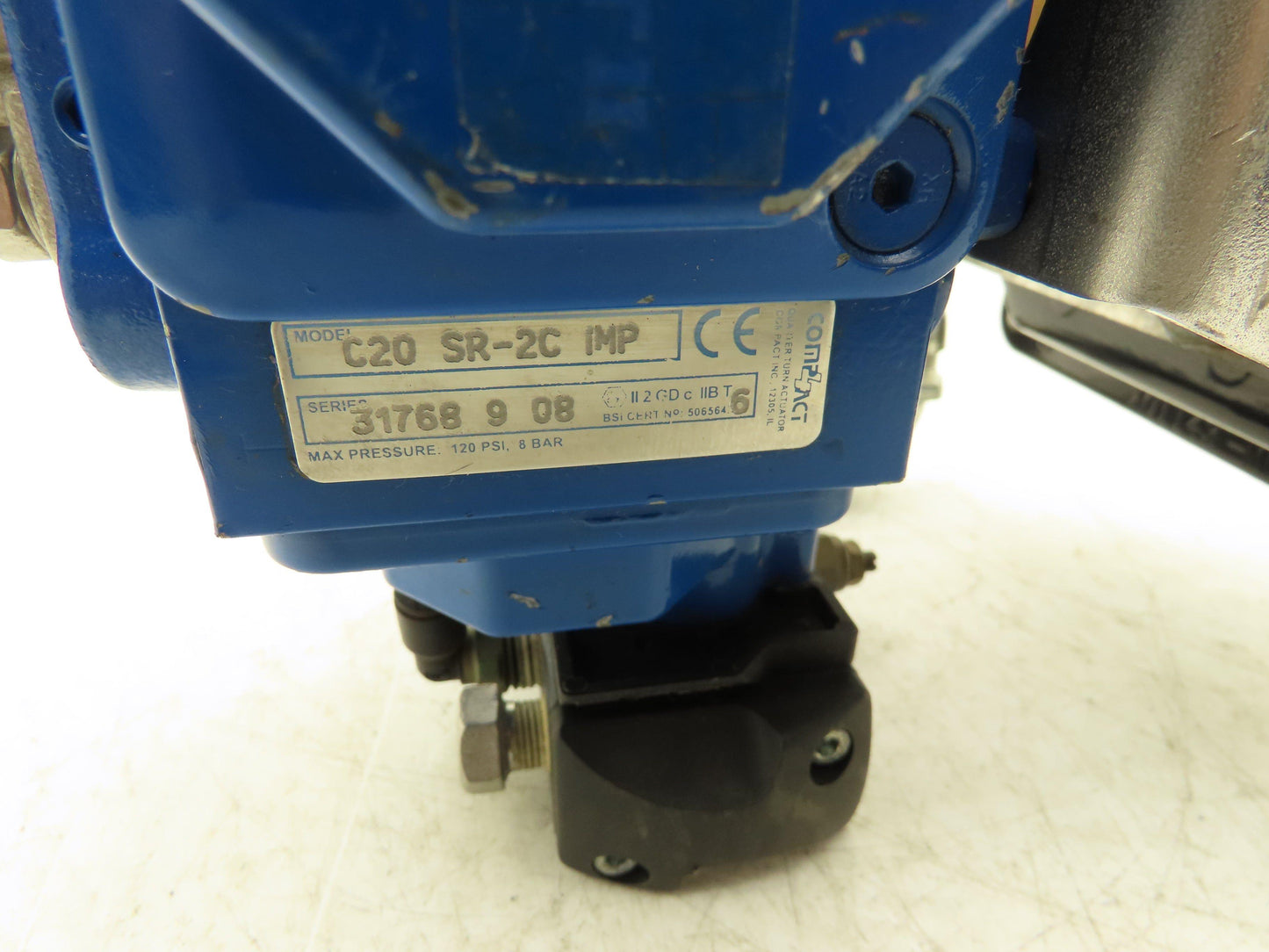 Compact II C20 SR-2C IMP 1/4 Turn 1/2" SS 1000psi Ball Valve & Actuator Switch